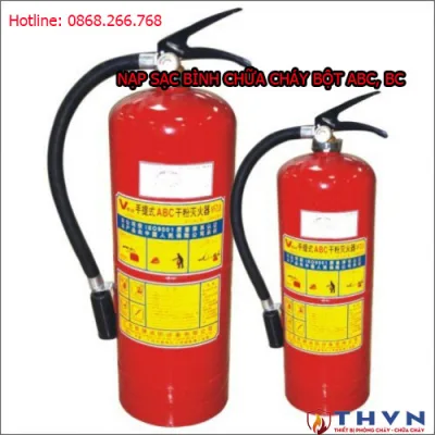 Dịch vụ nạp sạc bình chữa cháy bột ABC, BC