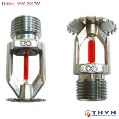 Đầu phun chữa cháy sprinkler phun lên xuống hợp kim kẽm