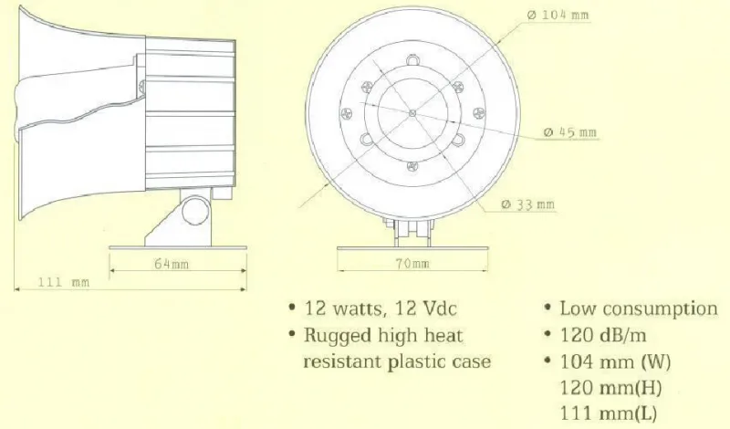 Còi báo cháy Formosa FMD 101-12V/24V