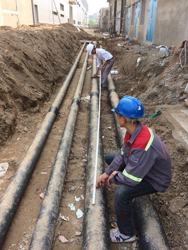 Thi công đường ống nước dưới đất