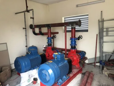 Lắp máy bơm công trình ALS khu công nghiệp Yên Phong